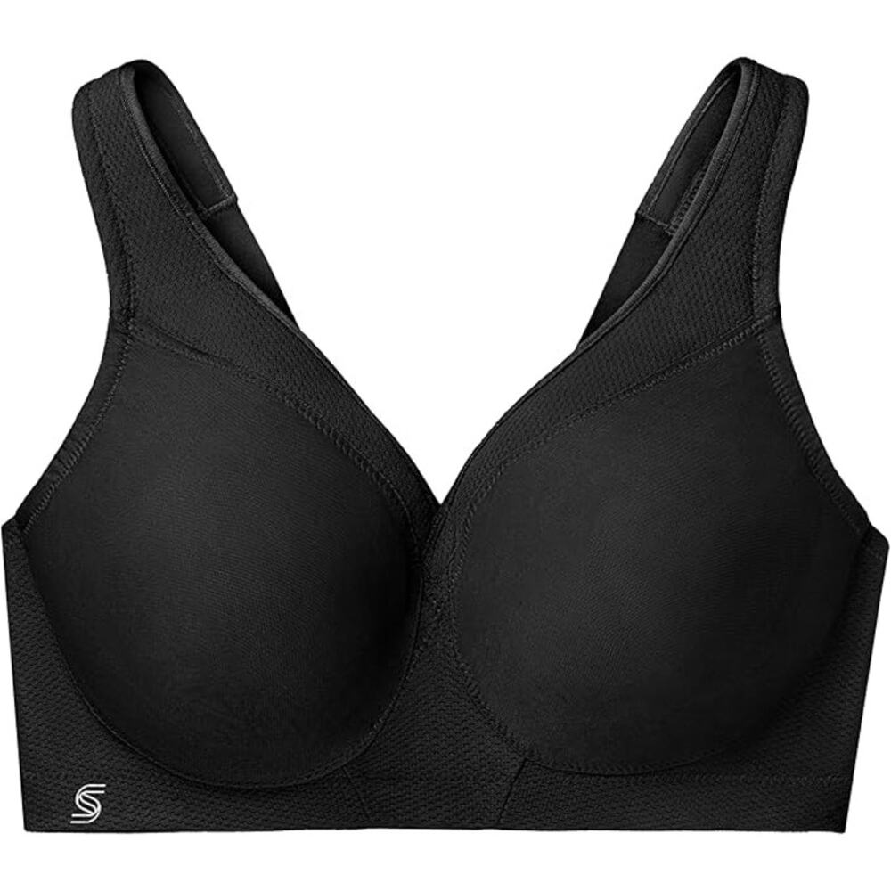 Glamorise Black Full Coverage Bra